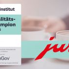 JURA wurde in einer Studie des Süddeutsche Zeitung Instituts und YouGov als Qualitäts-Champion 2026 in der Kategorie Haushalts-Kleinelektronik ausgezeichnet.