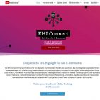 Die EHI Connect findet am 29. und 30. September 2026 im Denkquartier des Lindner Hotel Düsseldorf Seestern statt und bringt Entscheider aus dem digitalen und vernetzten Handel zusammen. Screenshot Webseite