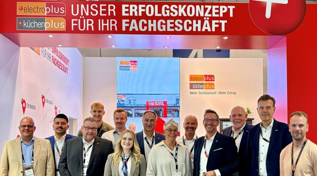 Das electroplus küchenplus Team auf der IFA 2026 in Berlin.