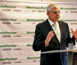 Karl Tautmann, Vorstand ElectronicPartner: „Bin für 2016 ein Optimist. Ich weiß, wir haben die richtigen Konzepte, die richtige Mannschaft, wir sind richtig am Markt aufgestellt und wir haben dazu tolle Produkte.“ EP-2016-01