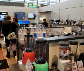 Blick ins Innere des Musterladens: Im Fokus dabei das Trendprodukt Hochleistungsmixer. EP-2016-06