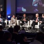 Diskussionsrunde mit Jaan-Ivar Semlitsch, CEO Elkjop Nordic,, Peter Gleissner ,Managing Director EUR, VP Sales & Marketing, Intel, Michael Urban, SVP Tech Data, Karl Trautmann, Vorstand Electronic Partner,, Declan Curry (v.l.n.re.) Diskussionsrunde mit Jaan-Ivar Semlitsch, CEO Elkjop Nordic,, Peter Gleissner ,Managing Director EUR, VP Sales & Marketing, Intel, Michael Urban, SVP Tech Data, Karl Trautmann, Vorstand Electronic Partner,, Declan Curry (v.l.n.re.)