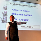 Zum Schmunzeln und noch mehr zum Nachdenken: der Schweinehund-Dreisatz.