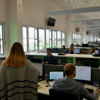 Die hellen und modernen Büroräume bieten noch viel Platz für zukünftige Mitarbeiter.