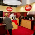 Nivona präsentierte sich erstmals in Frankfurt. Unübersehbar auf dem Stand des Ambiente-Novizen: Das Kaffeevollautomaten-Topmodell CafeRomatica 858. Ambiente_2016---08