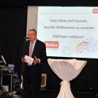 Jacek Rutkowski, Vorstandsvorsitzender der Amica Wronki, zeigte das dynamische Wachstum der Deutschland-Tochter auf und richtete ein großes Dankeschön an alle, die an dem Erfolg mitgewirkt haben. Amica - Jacek Rutkowski