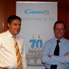 Ziehen an einem Strang: Wiliam Cantara (li.), Geschäftsführer Candy Hoover GmbH, und Familienunternehmer Bepe Fumagalli. Candy - W. Cantara-B. Fumagalli
