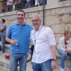 Zwei Weggefährten, die sich bestens kennen: Gerd Holl (li.), Geschäftsführer Electrolux Deutschland & Österreich, und Jörn Taubert, Geschäftsführer Sonos. ESC - Holl-Taubert