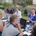 Unter blauem Himmel wirkt die Feststellung von Bendict Kober auf der ESC-Pressekonferenz „Die Wachstumspotentiale sind längst noch nicht ausgeschöpft“ noch motivierender. ESC - Pressekonferenz