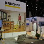 Nicht zu übersehen: Kärcher.