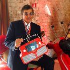Paolo Novelli, CEO von Axis und Erfinder des 4G Radios mit dem Radionovelli. Paolo Novelli, CEO von Axis und Erfinder des 4G Radios mit dem Radionovelli.